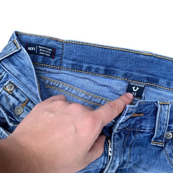 True Religion Jeans Size 33 RICKY Blue - Picture 11 of 11